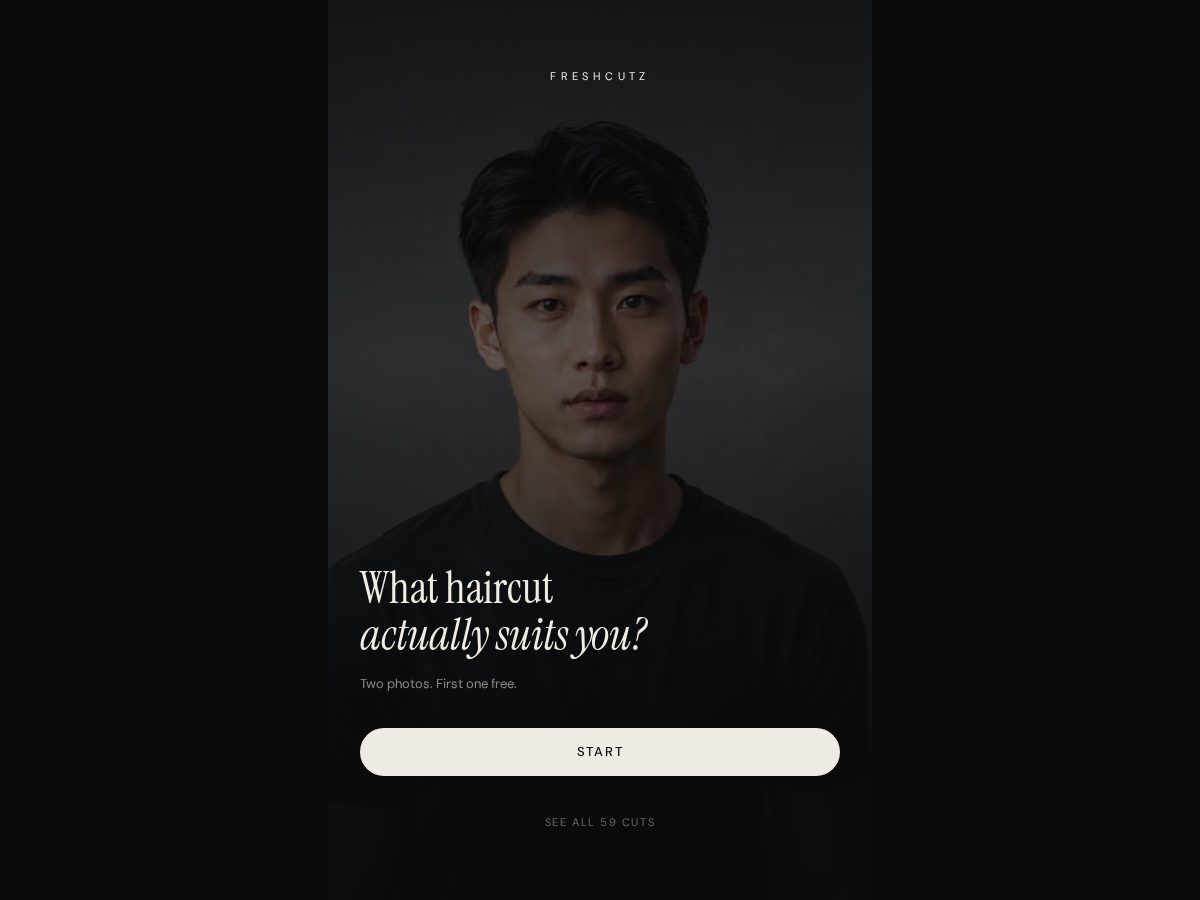 Landing-page snapshot of getfreshcutz.com