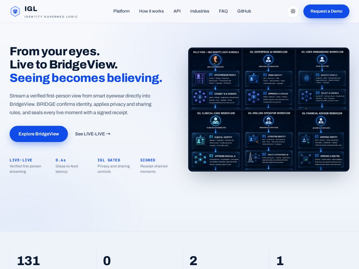 Landing-page snapshot of igl.foundation