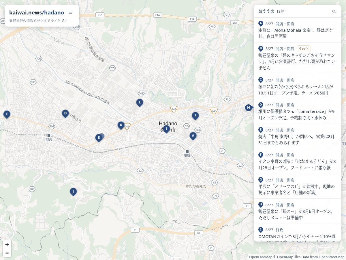 Landing-page snapshot of kaiwai.news