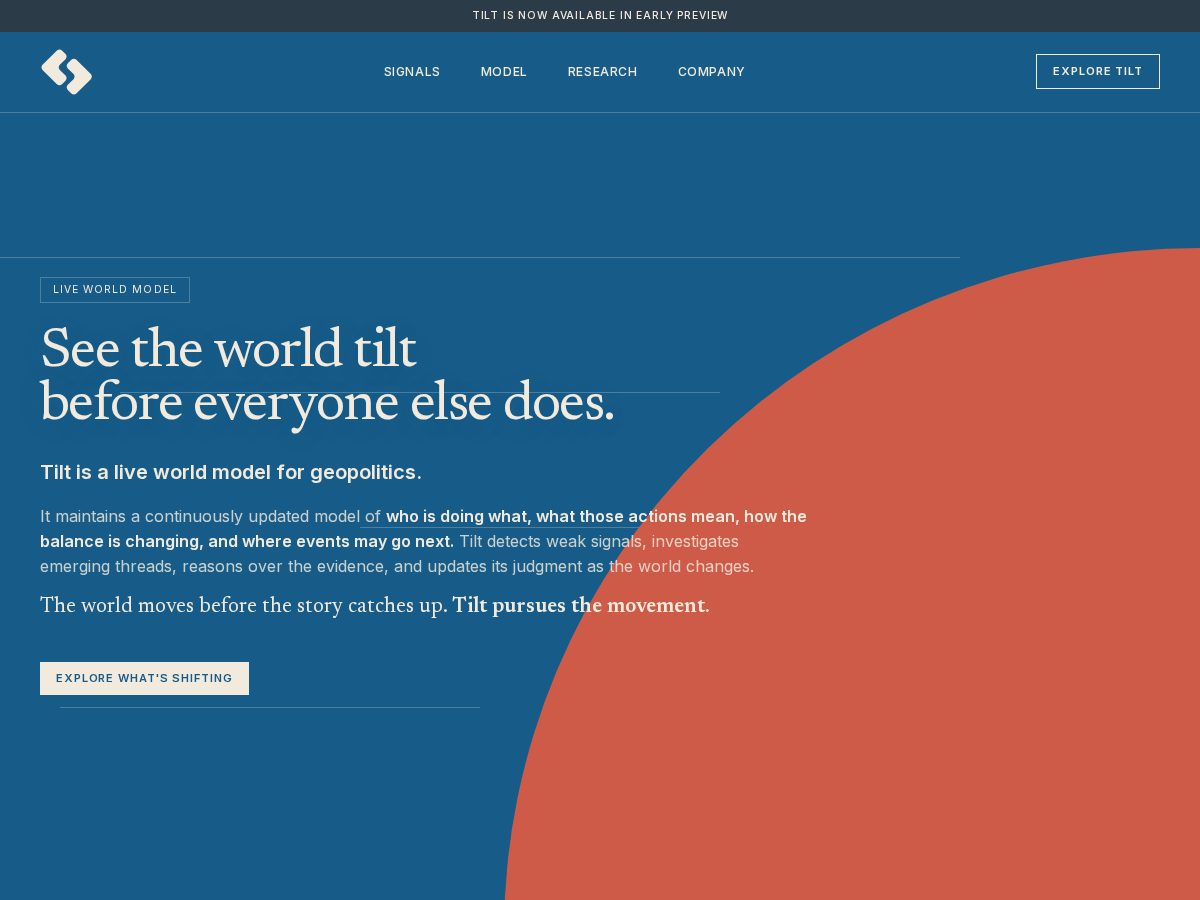 Landing-page snapshot of livetilt.com