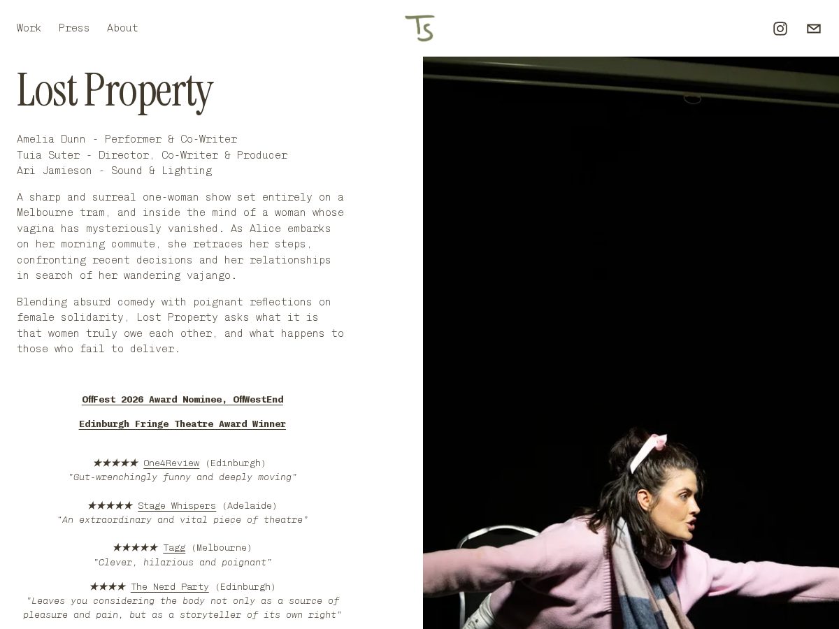 Landing-page snapshot of lostpropertyshow.com