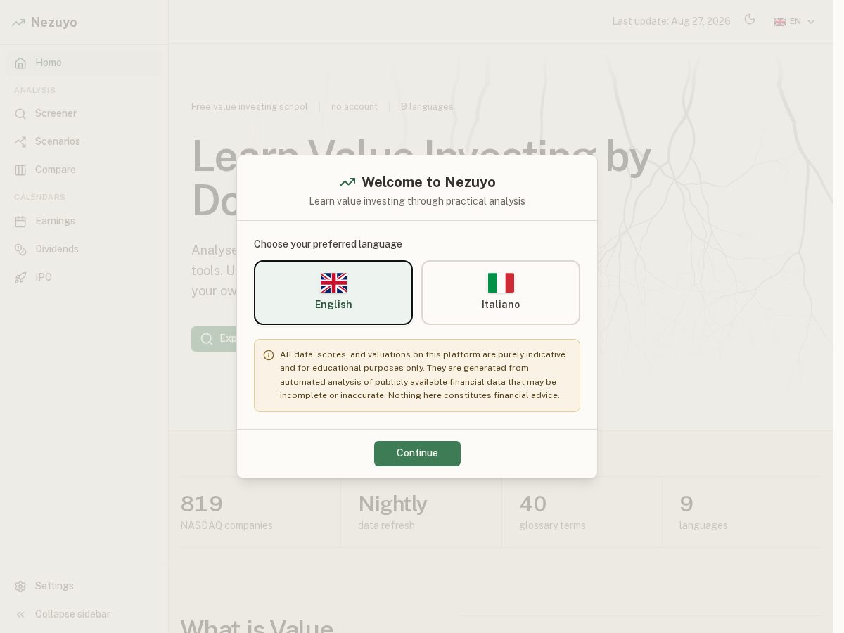 Landing-page snapshot of nezuyo.com
