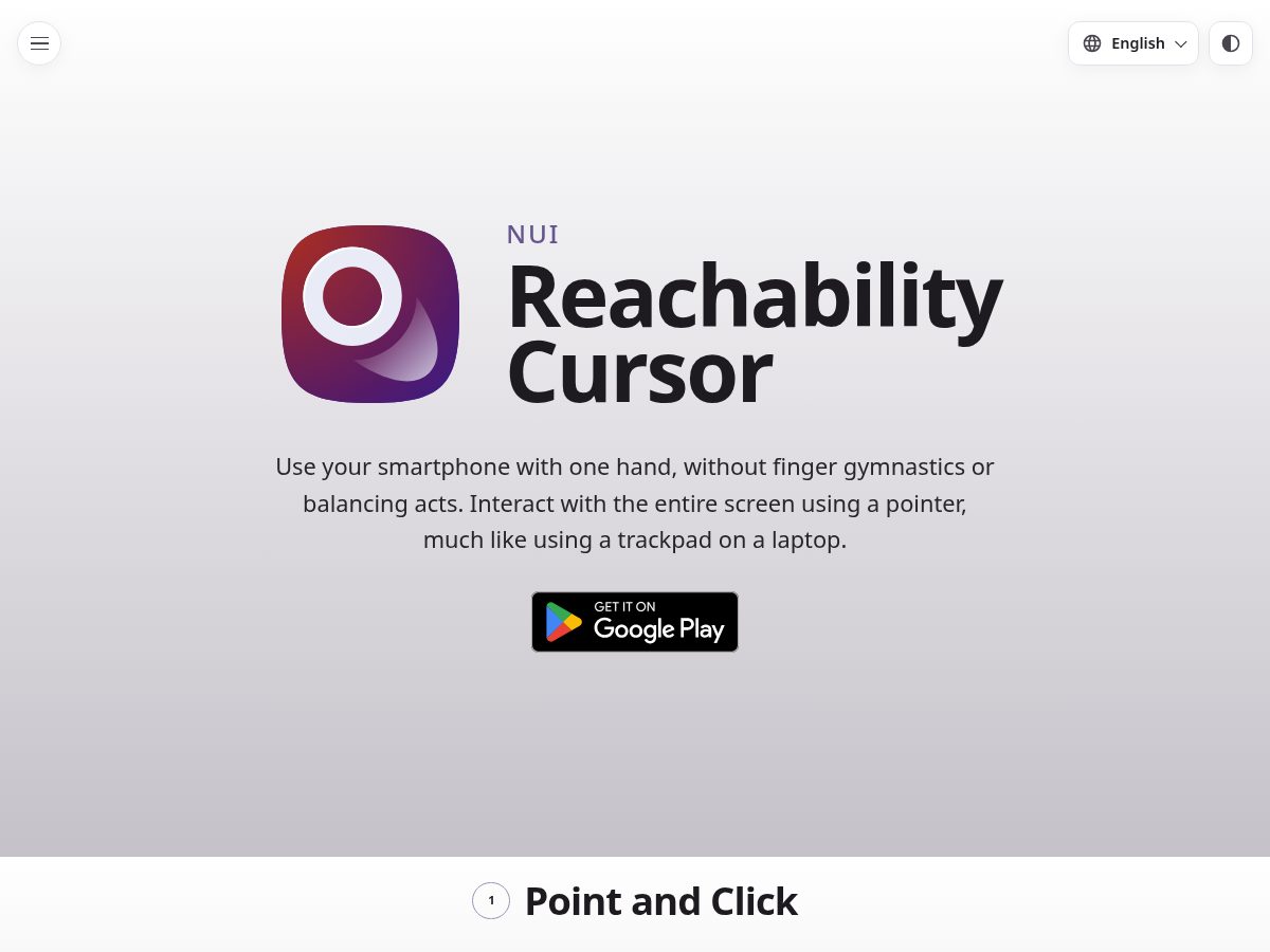 Landing-page snapshot of nui-reachability-cursor.app