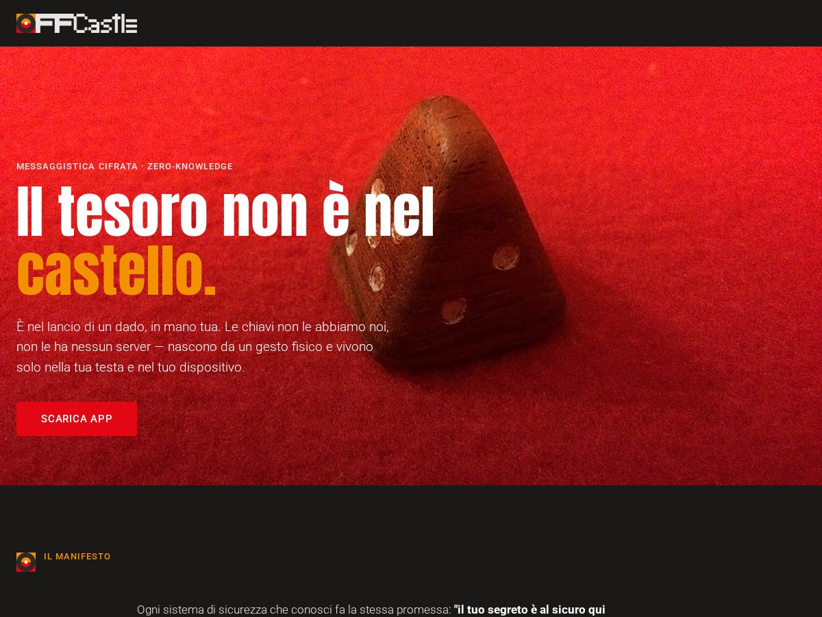 Landing-page snapshot of offcastle.com