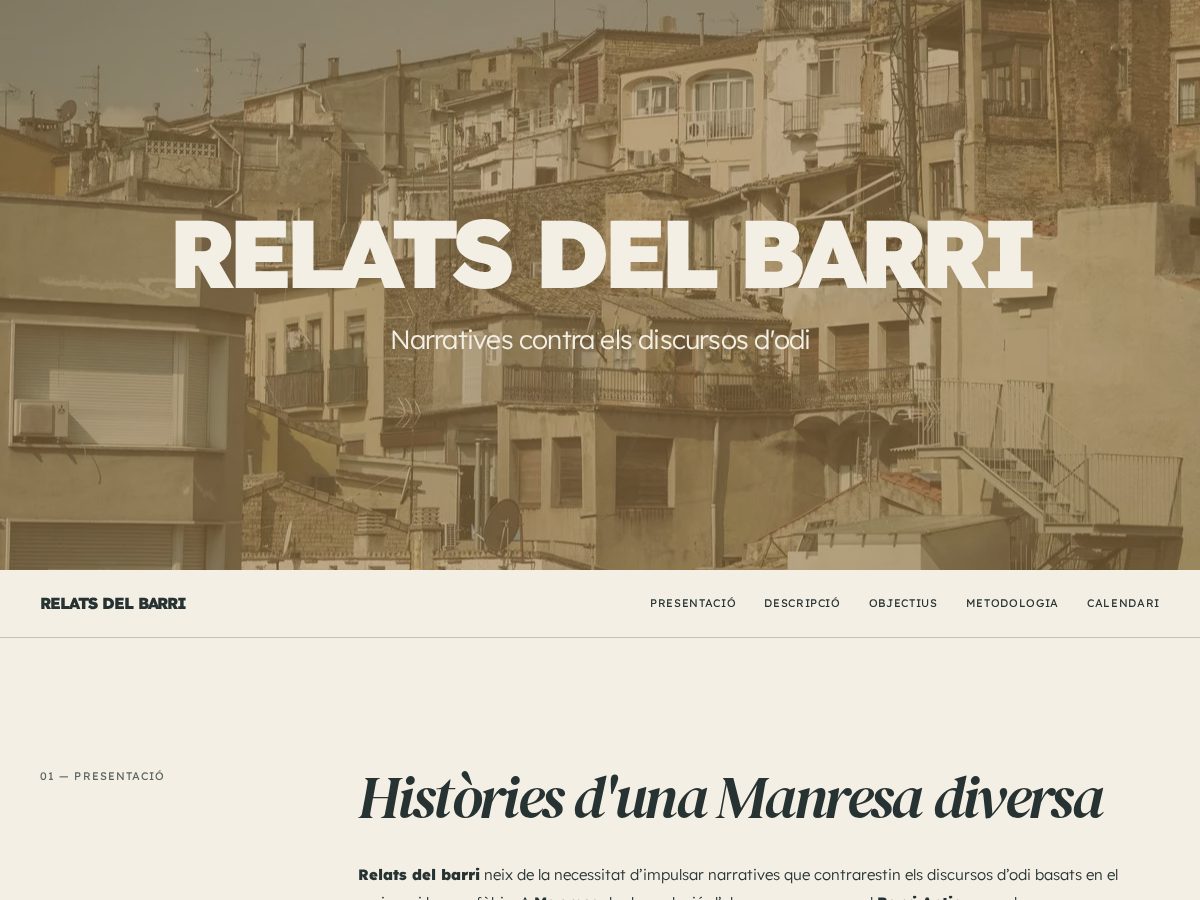 Landing-page snapshot of relatsdelbarri.cat