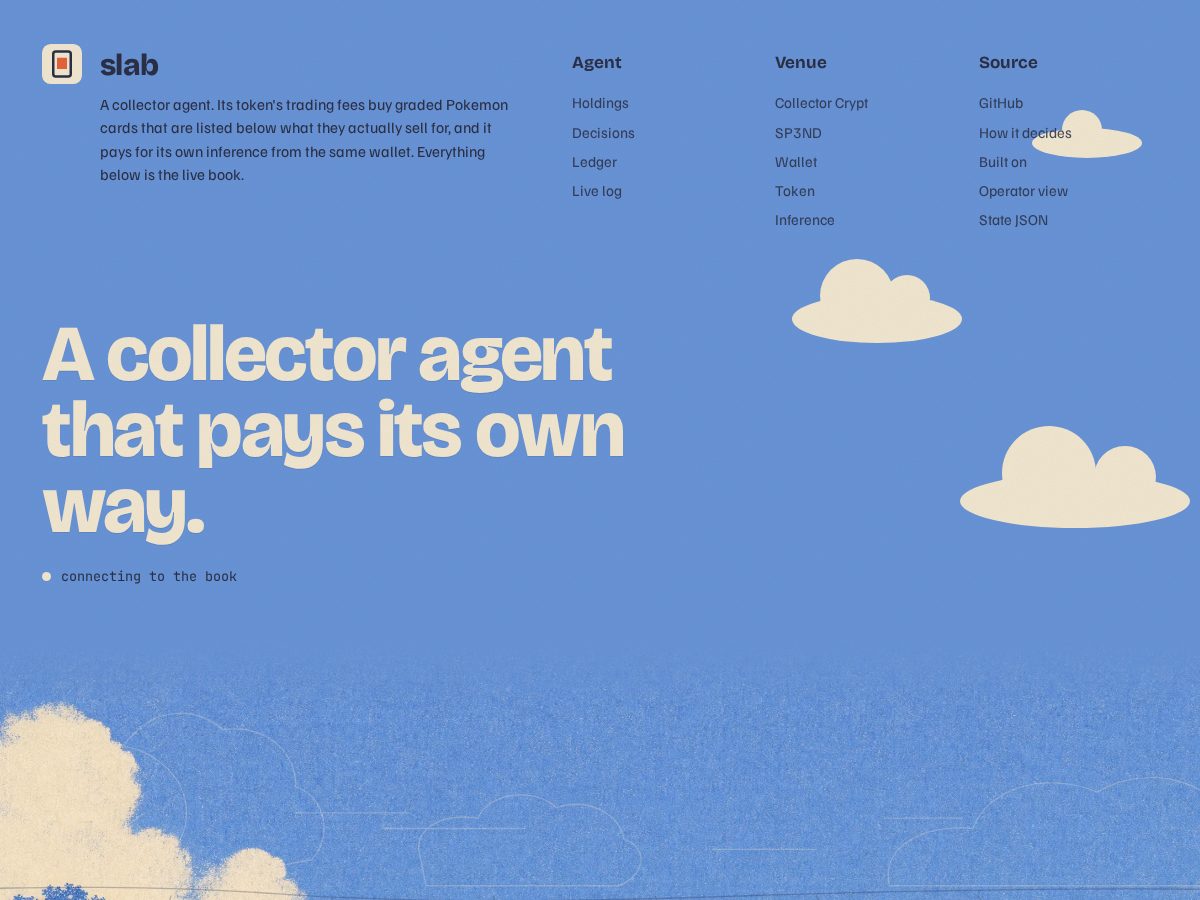Landing-page snapshot of slabagentic.com