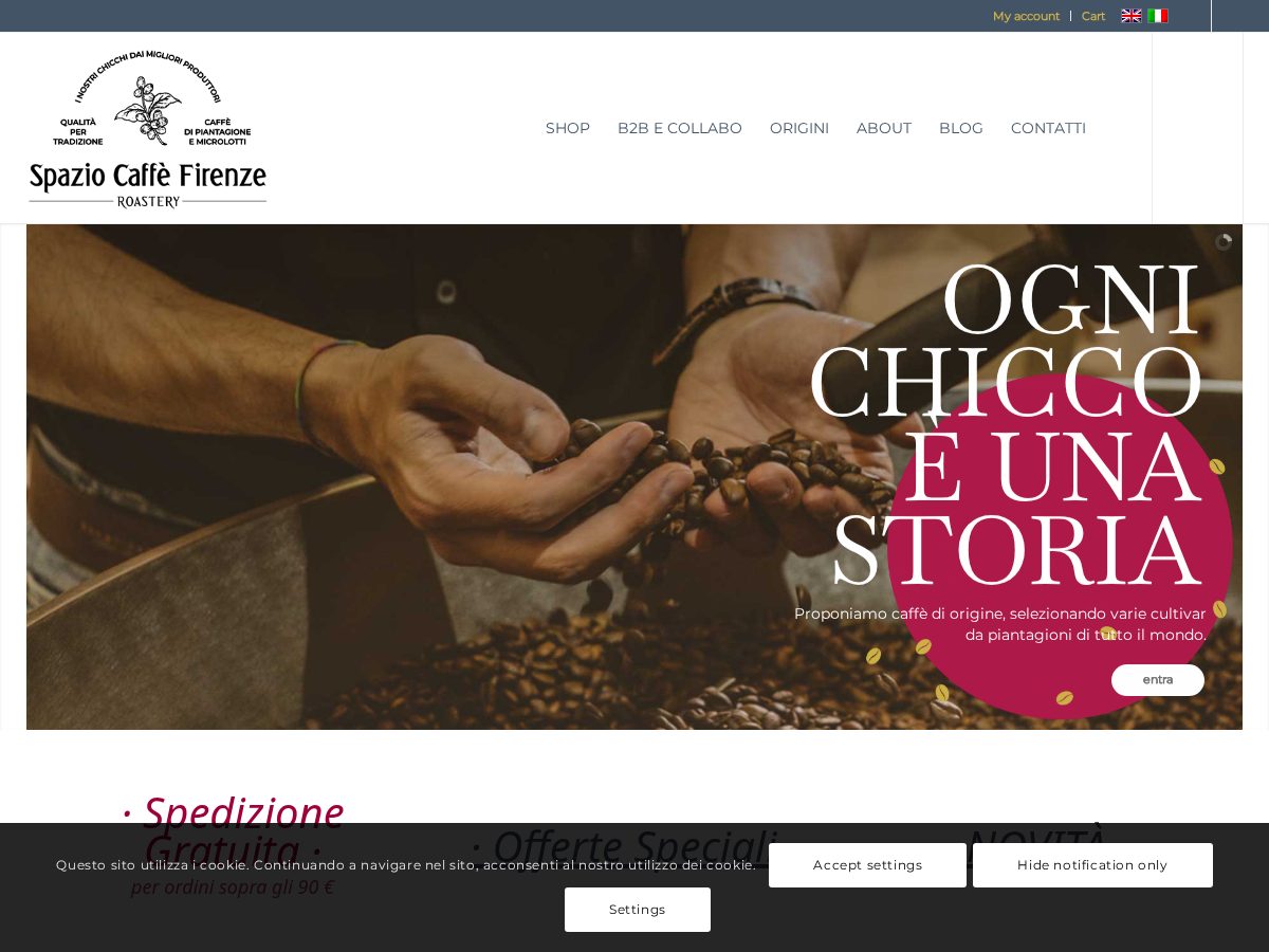 Landing-page snapshot of spaziocaffefirenze.business