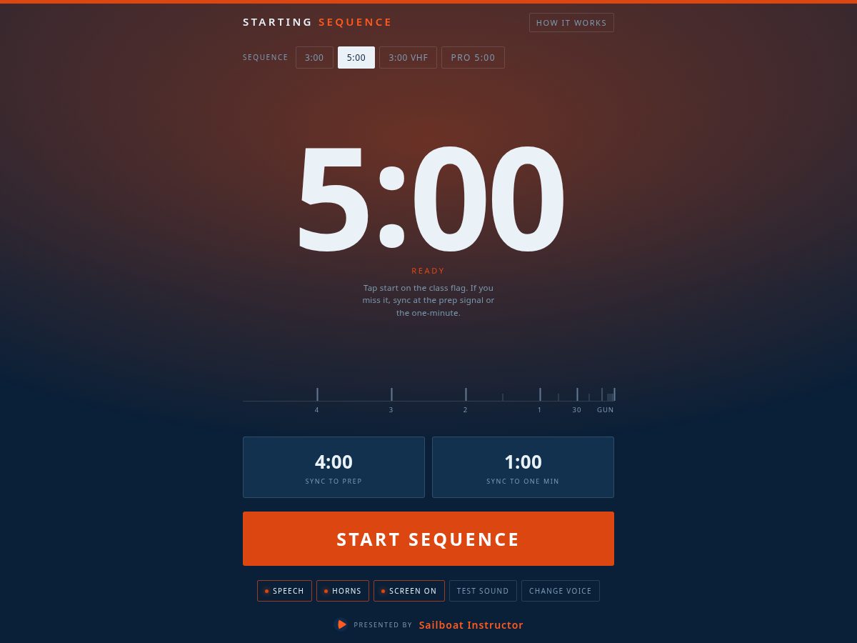 Landing-page snapshot of startingsequence.com