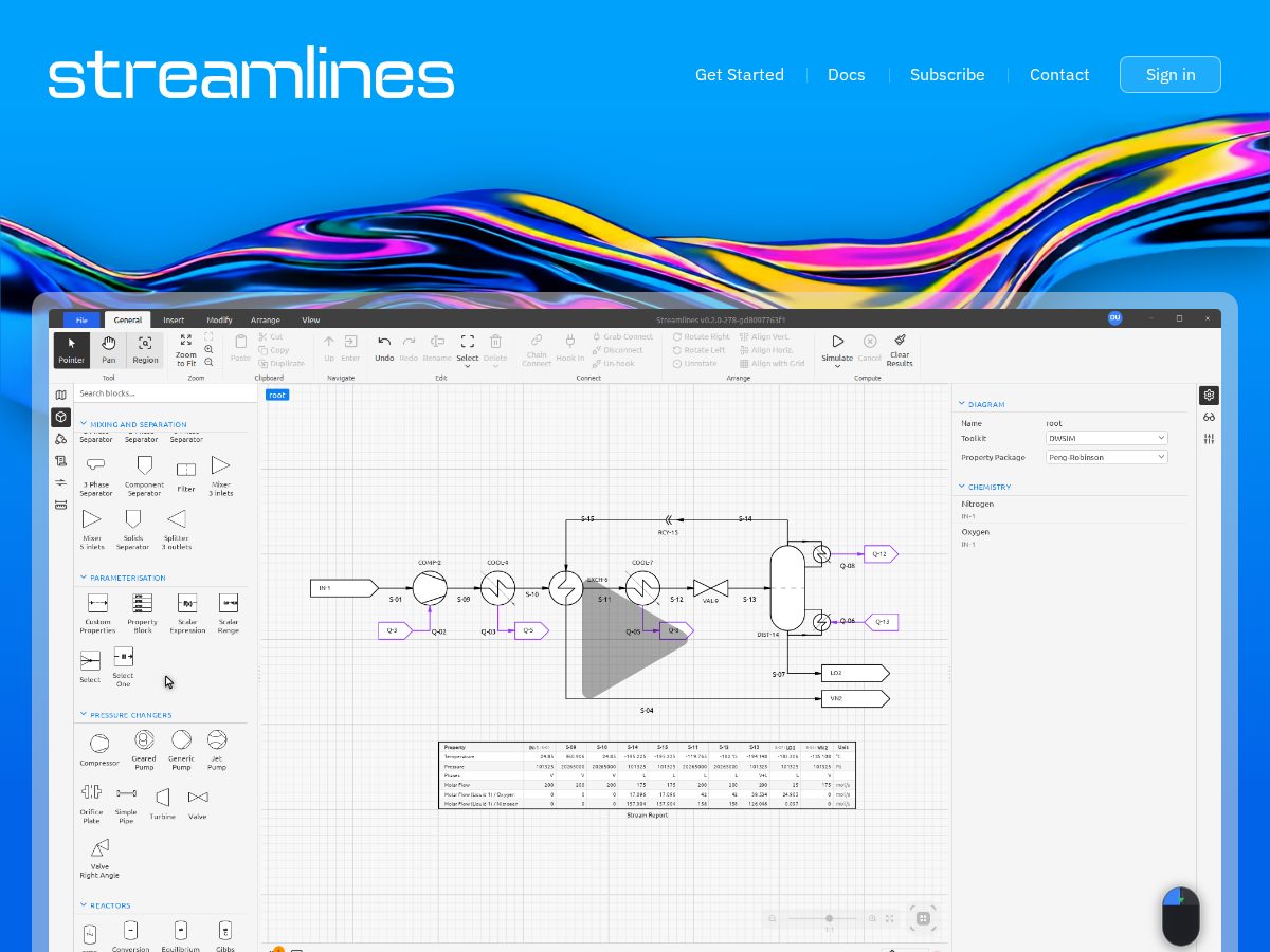 Landing-page snapshot of streamlines.app