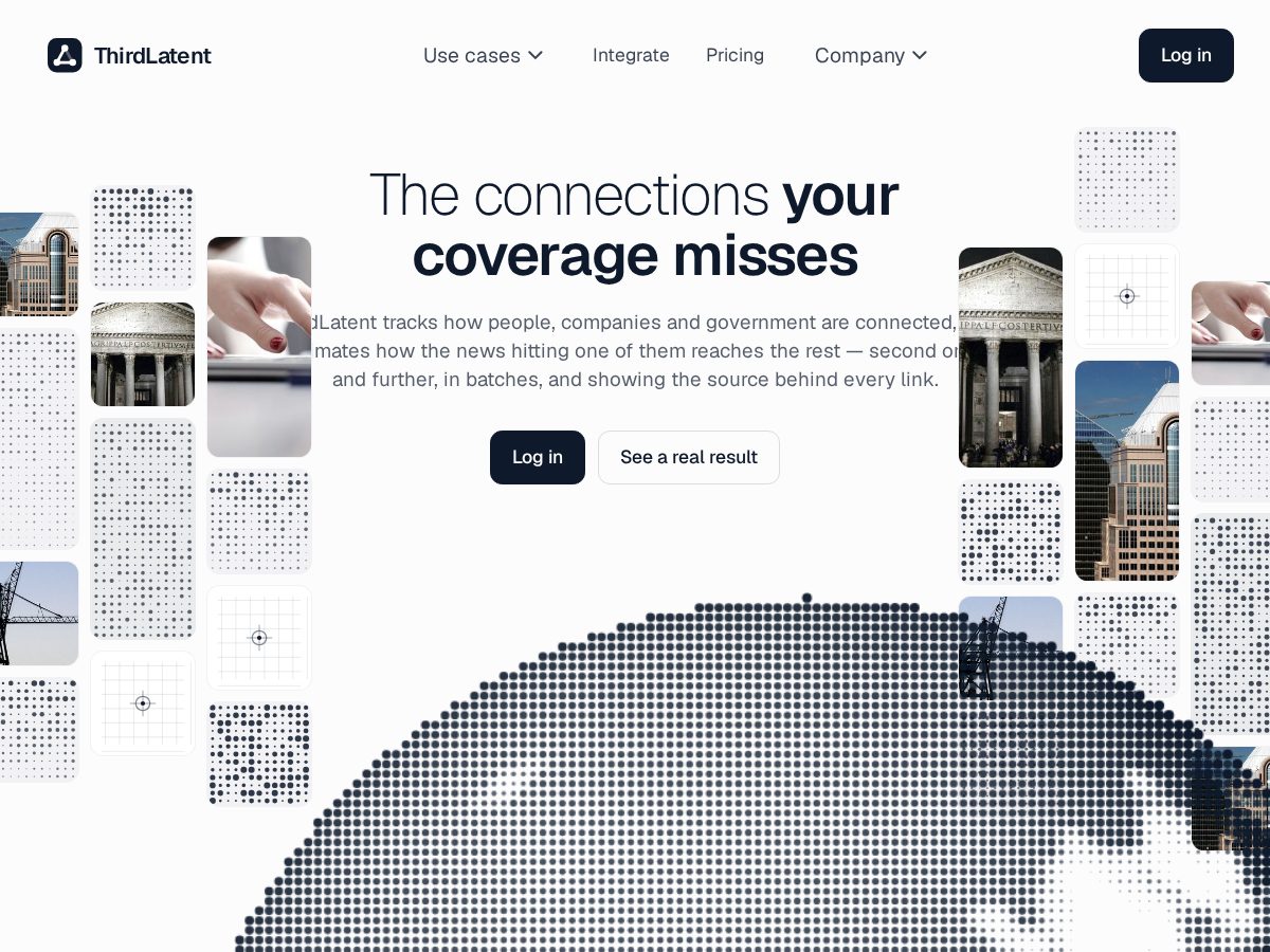 Landing-page snapshot of thirdlatent.com