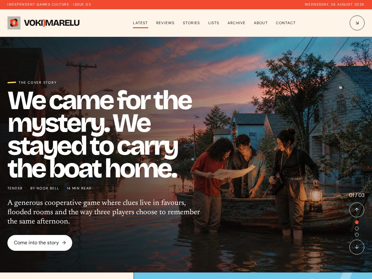 Landing-page snapshot of vokimarelu.pro