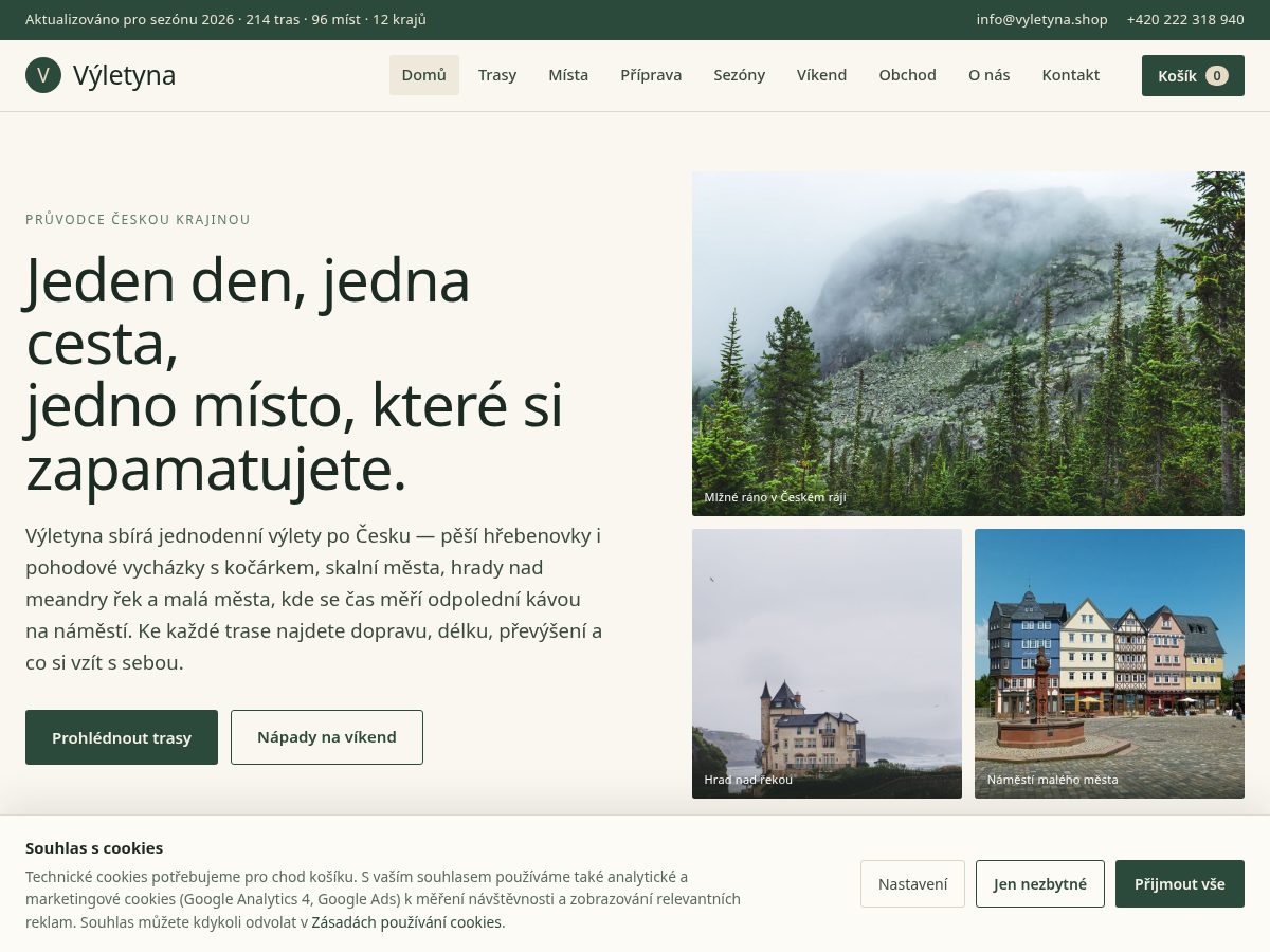 Landing-page snapshot of vyletyna.shop