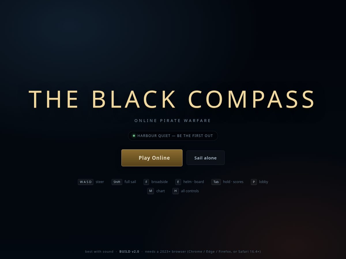 Landing-page snapshot of warsea.online