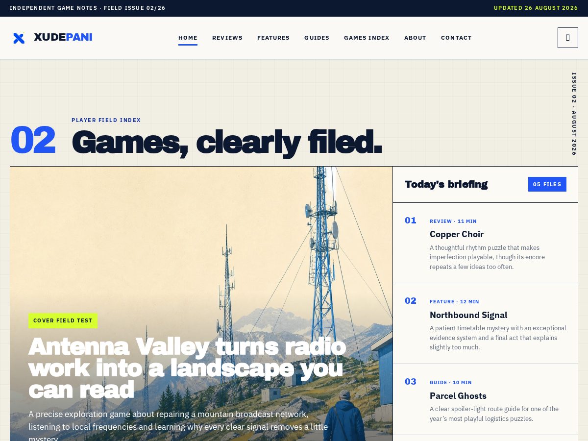 Landing-page snapshot of xudepani.info