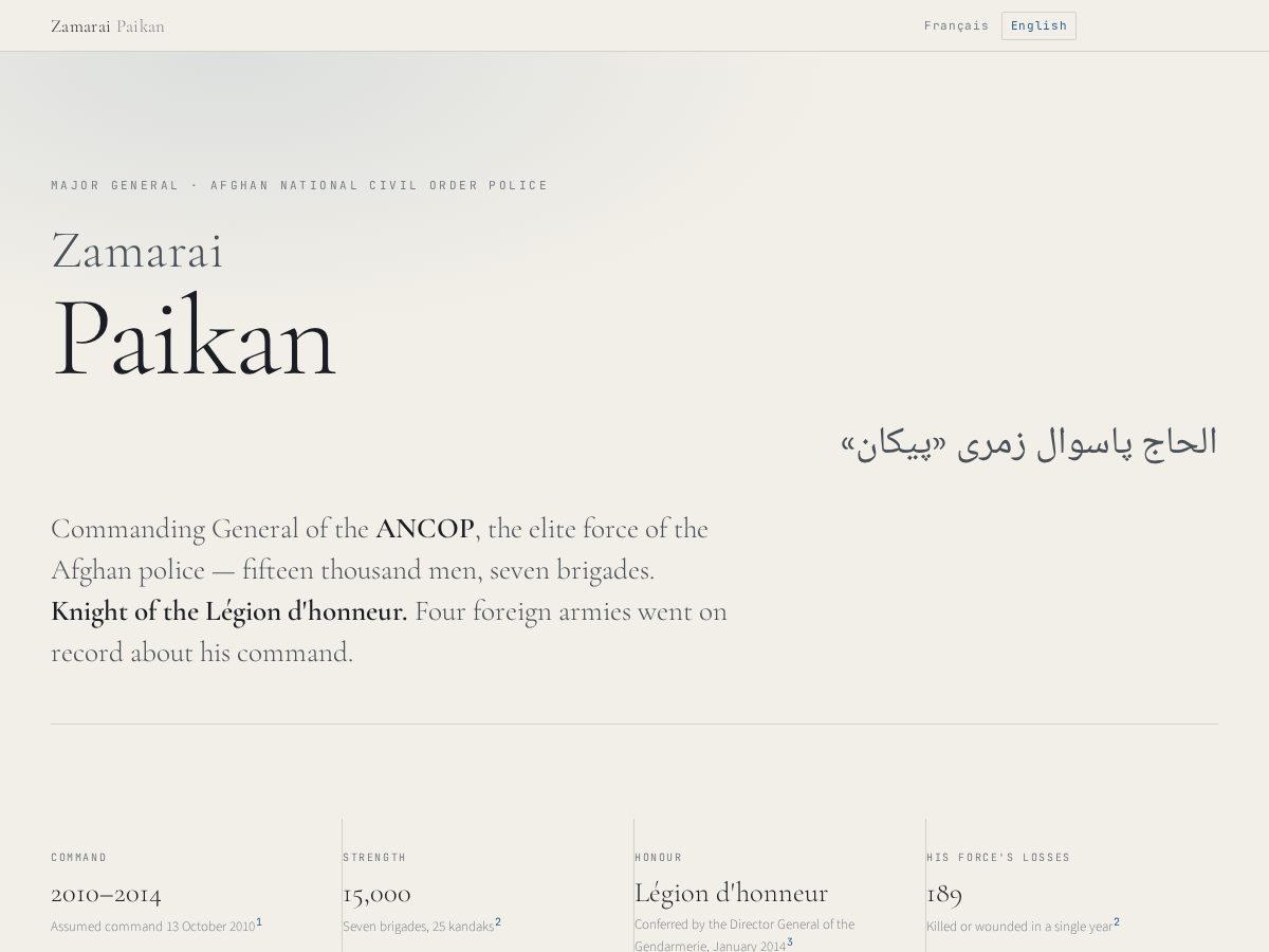 Landing-page snapshot of zamarypaikan.com