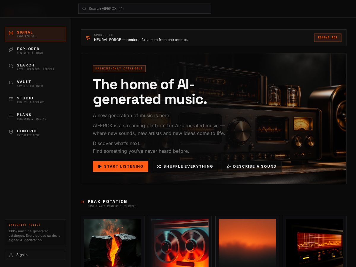 Landing-page snapshot of aiferox.com