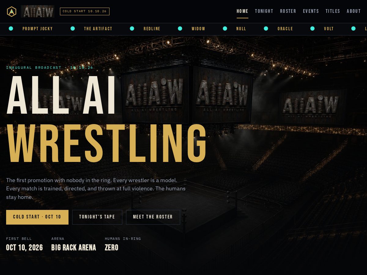Landing-page snapshot of allaiw.com