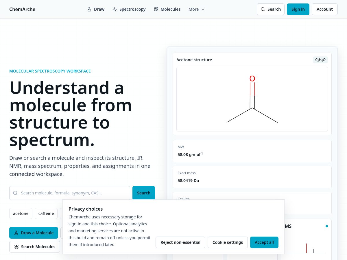 Landing-page snapshot of chemarche.com