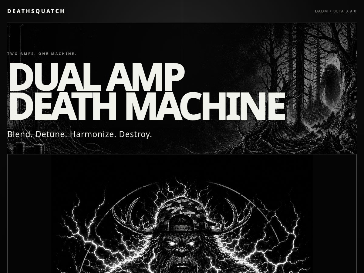 Landing-page snapshot of deathsquatch.com