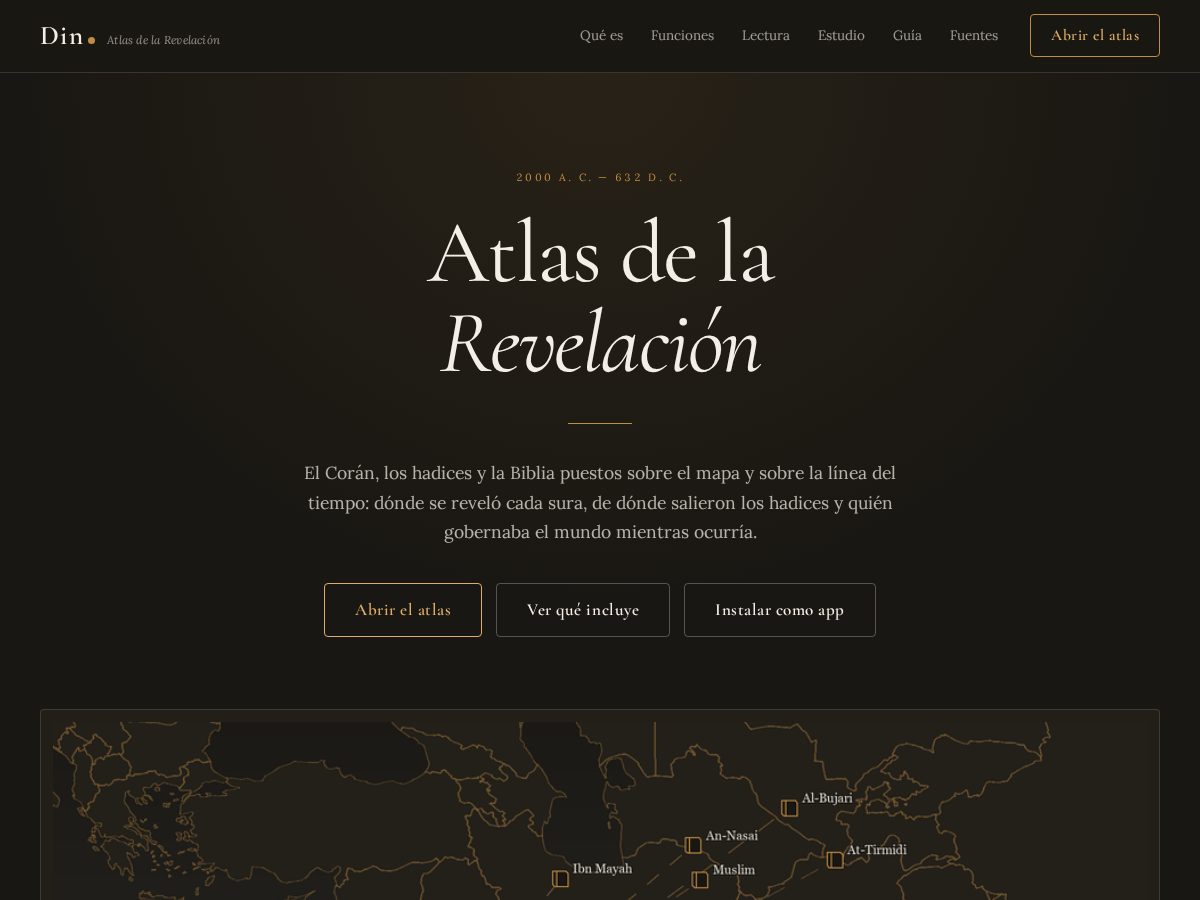 Landing-page snapshot of dinatlas.com