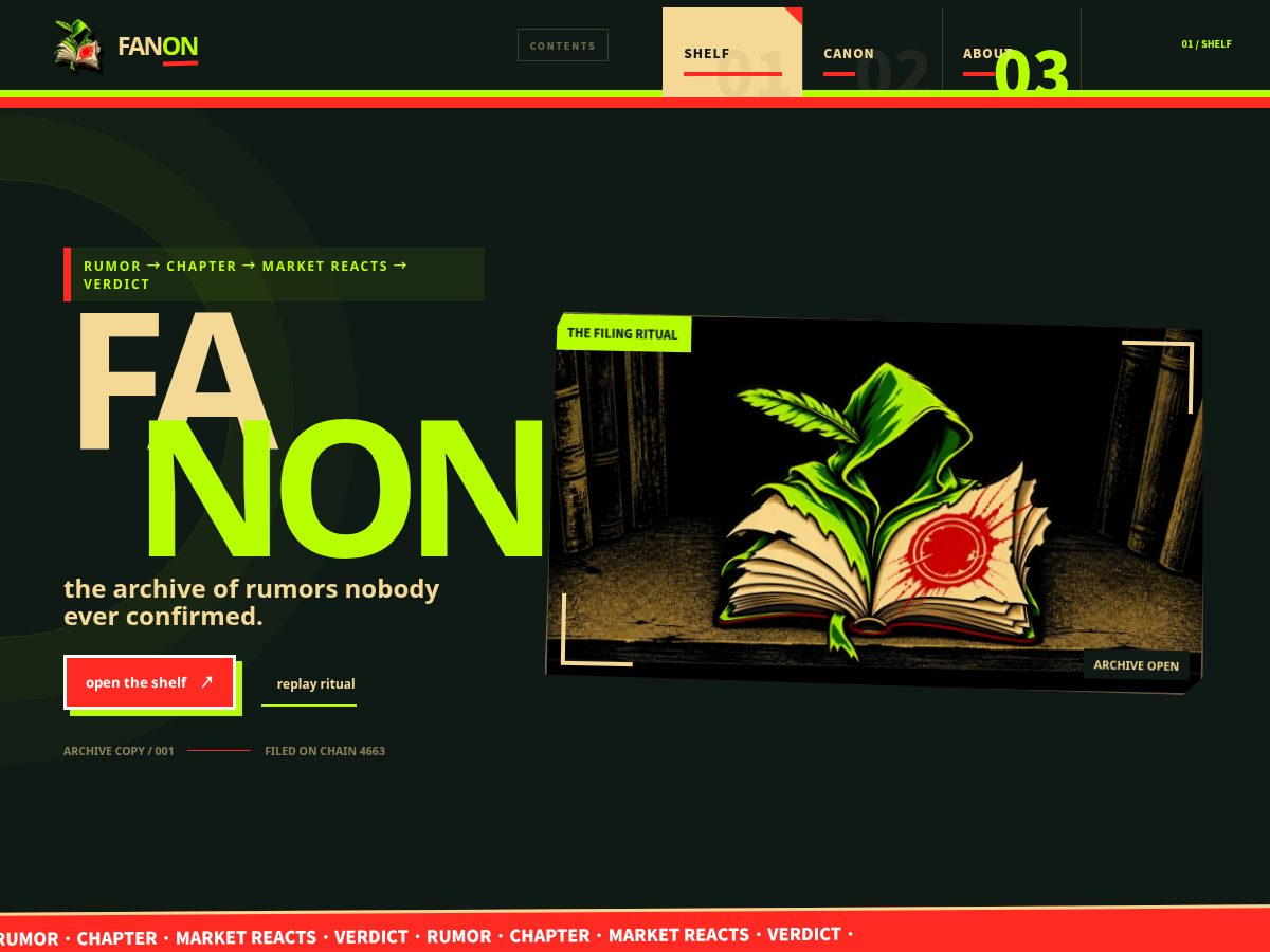 Landing-page snapshot of fanononrh.xyz