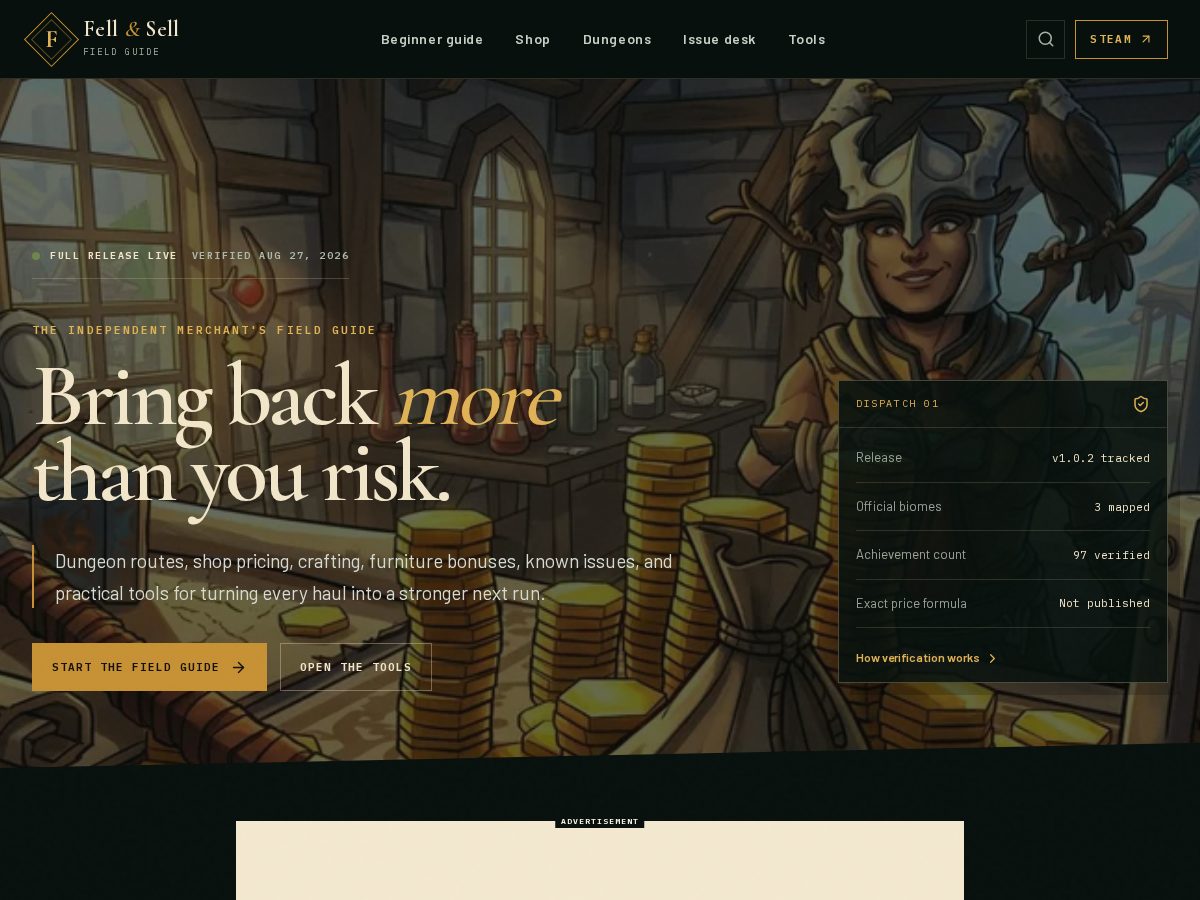 Landing-page snapshot of fell-sell.shop