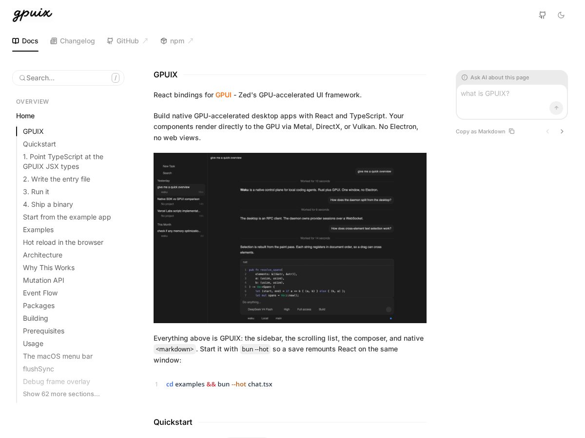 Landing-page snapshot of gpuix.dev
