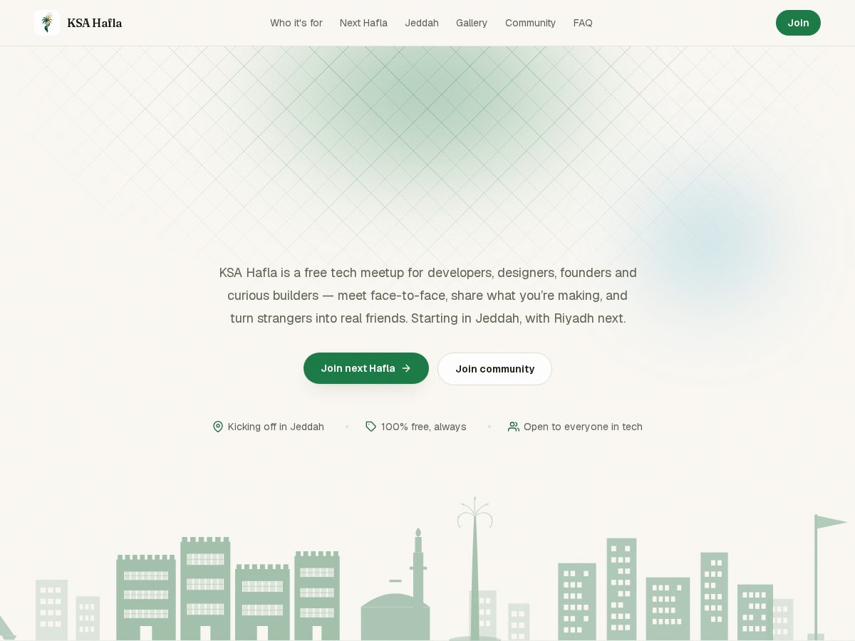 Landing-page snapshot of ksahafla.com