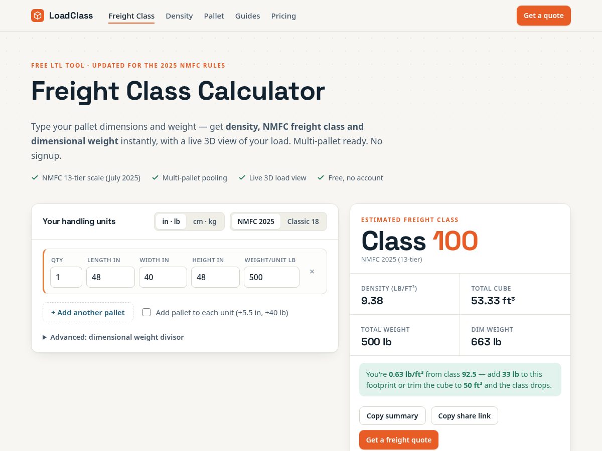 Landing-page snapshot of loadclass.com
