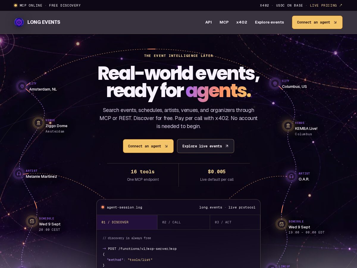 Landing-page snapshot of long.events