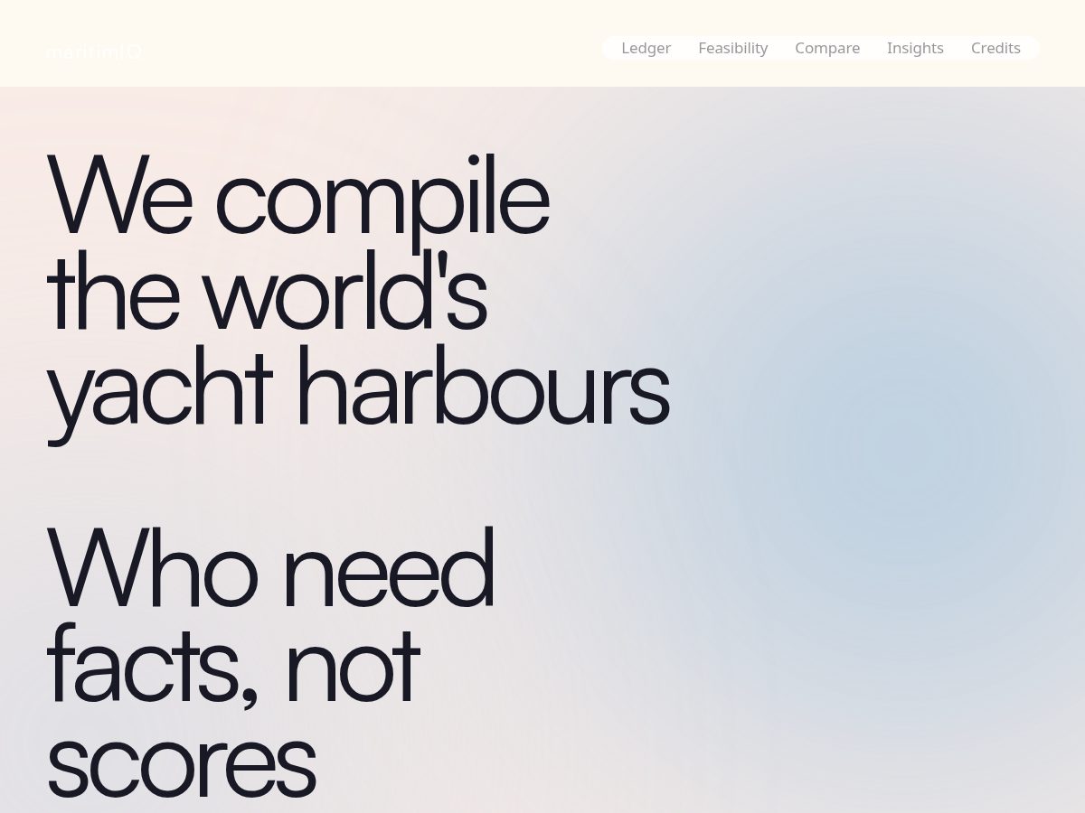 Landing-page snapshot of maritimiq.com