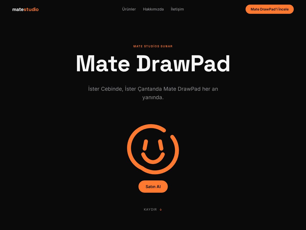 Landing-page snapshot of matestudios.online