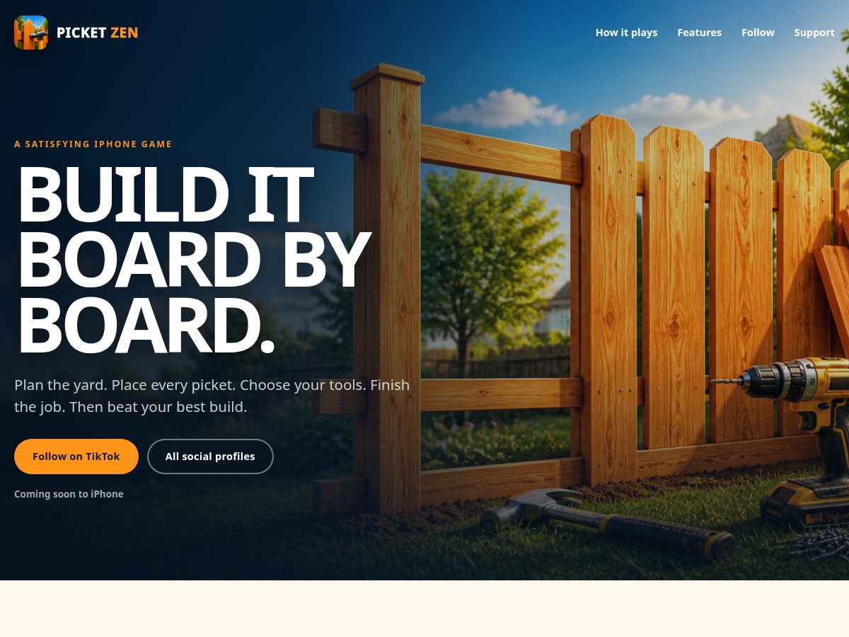 Landing-page snapshot of picketzen.com