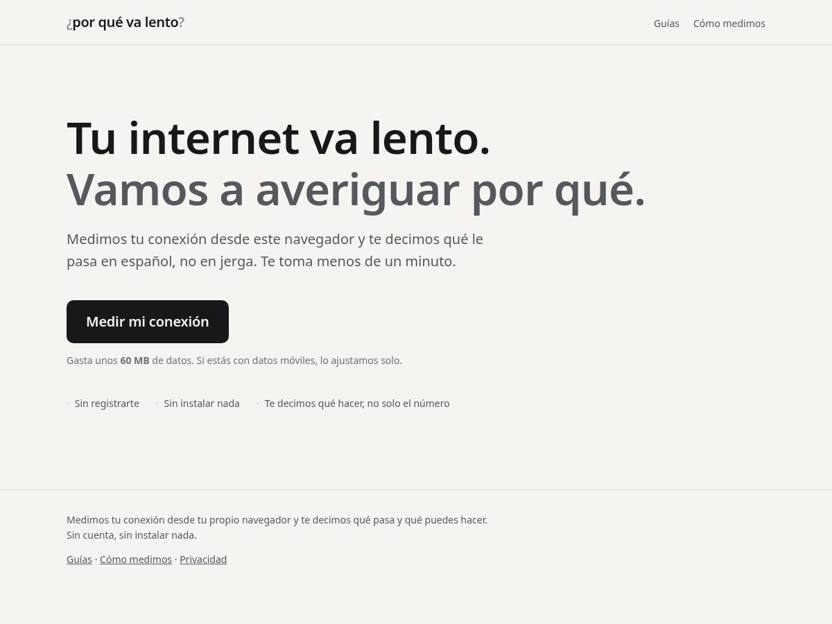 Landing-page snapshot of porquevalento.com