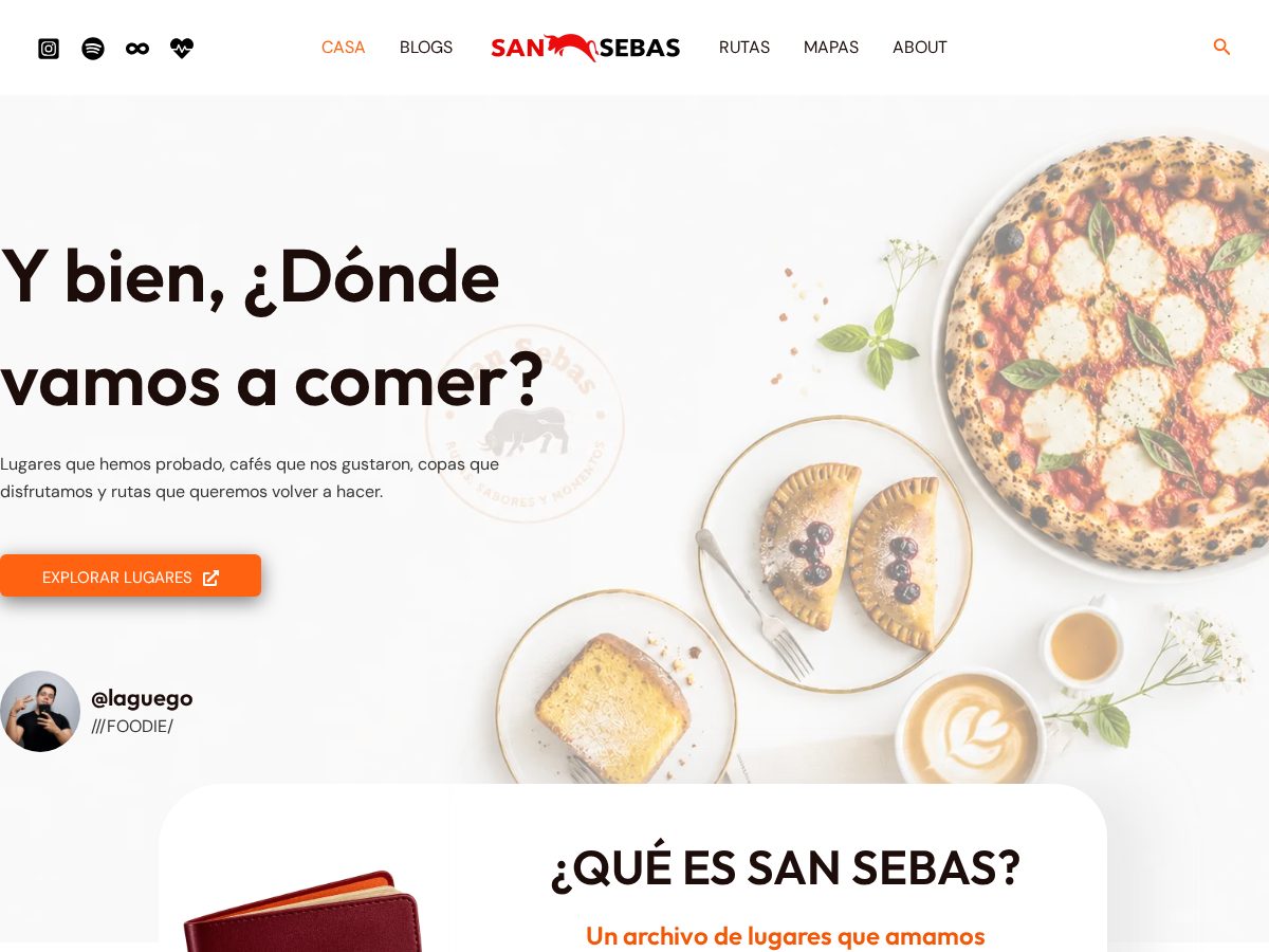 Landing-page snapshot of sansebasblog.com