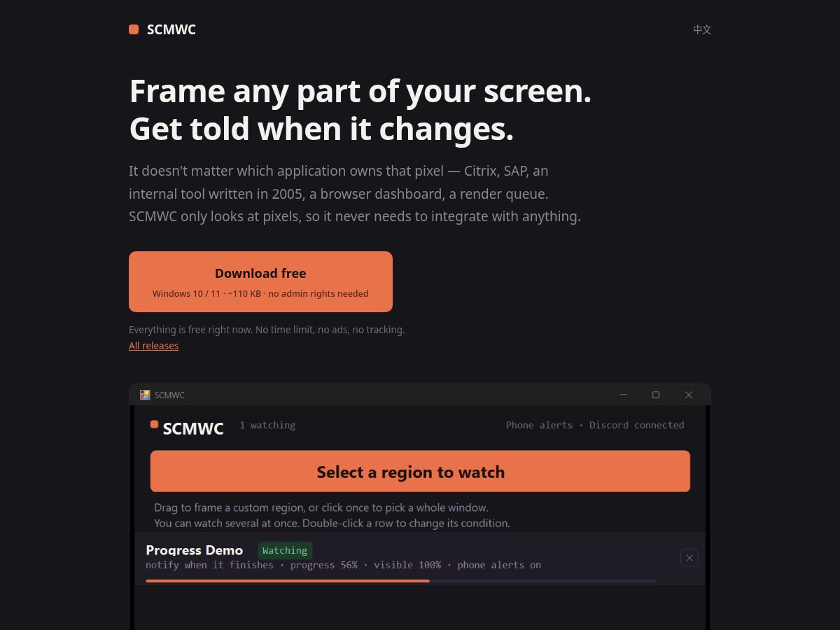 Landing-page snapshot of scmwcscr.com