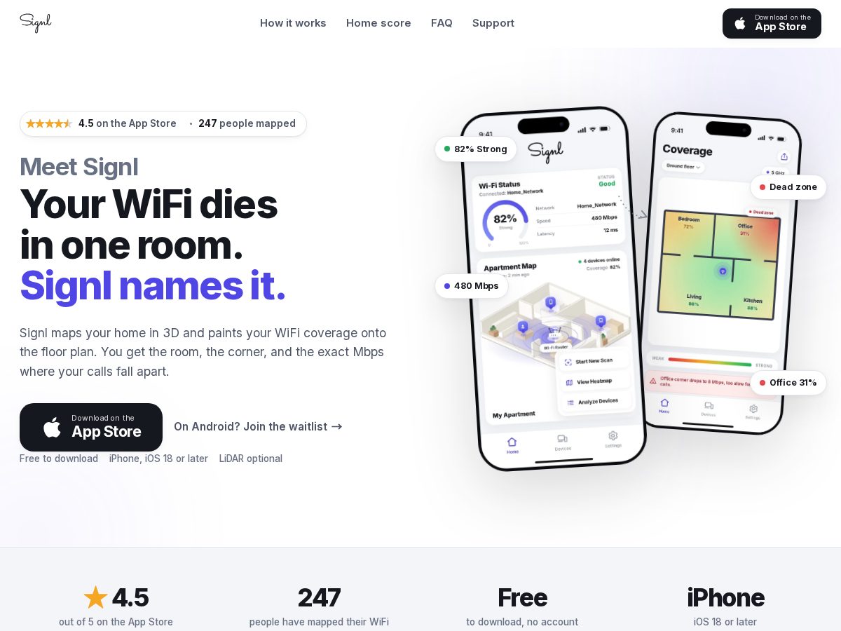Landing-page snapshot of signlwifi.com