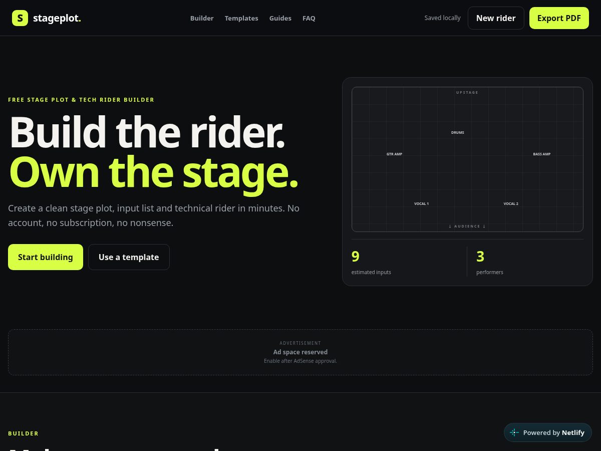 Landing-page snapshot of stage-plot.app