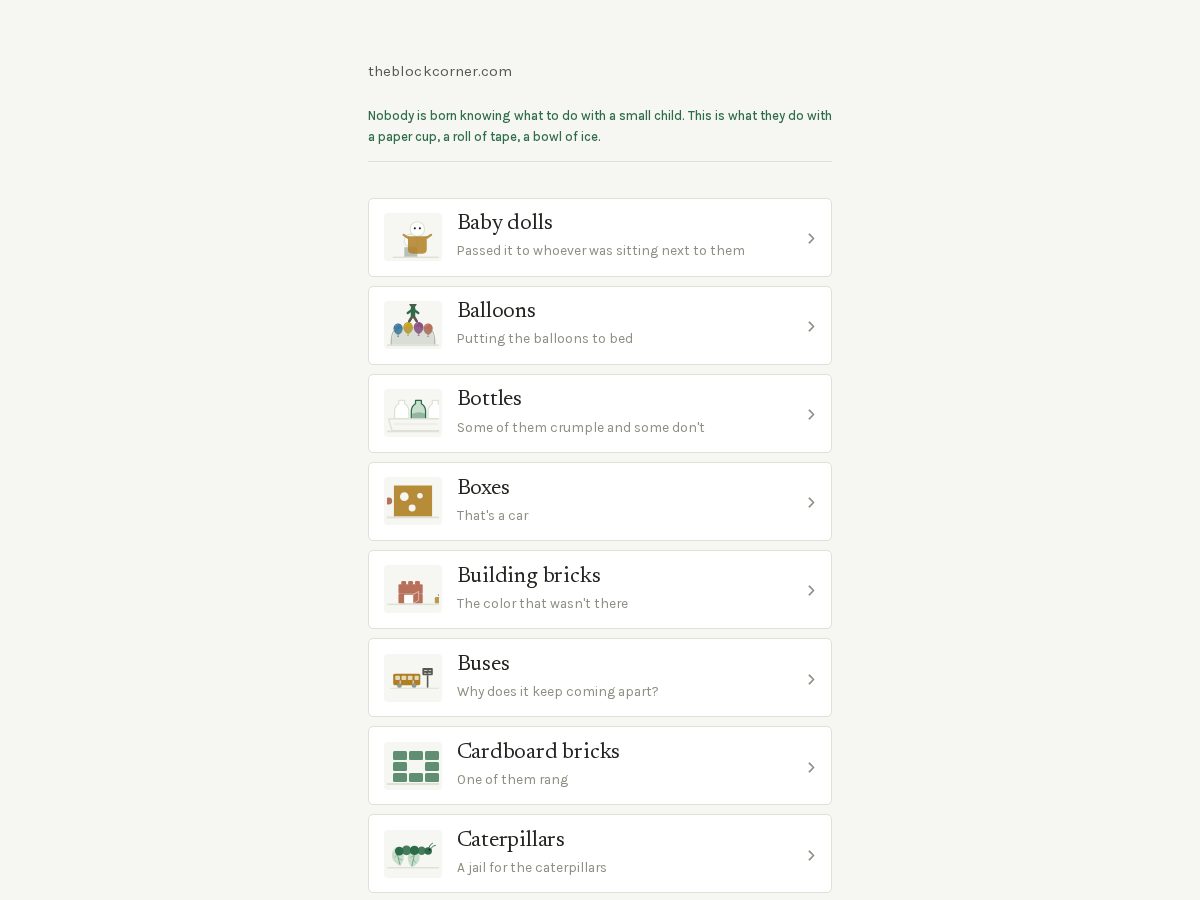 Landing-page snapshot of theblockcorner.com