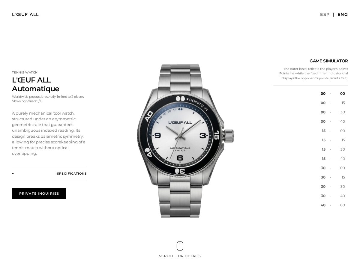 Landing-page snapshot of thetenniswatch.com