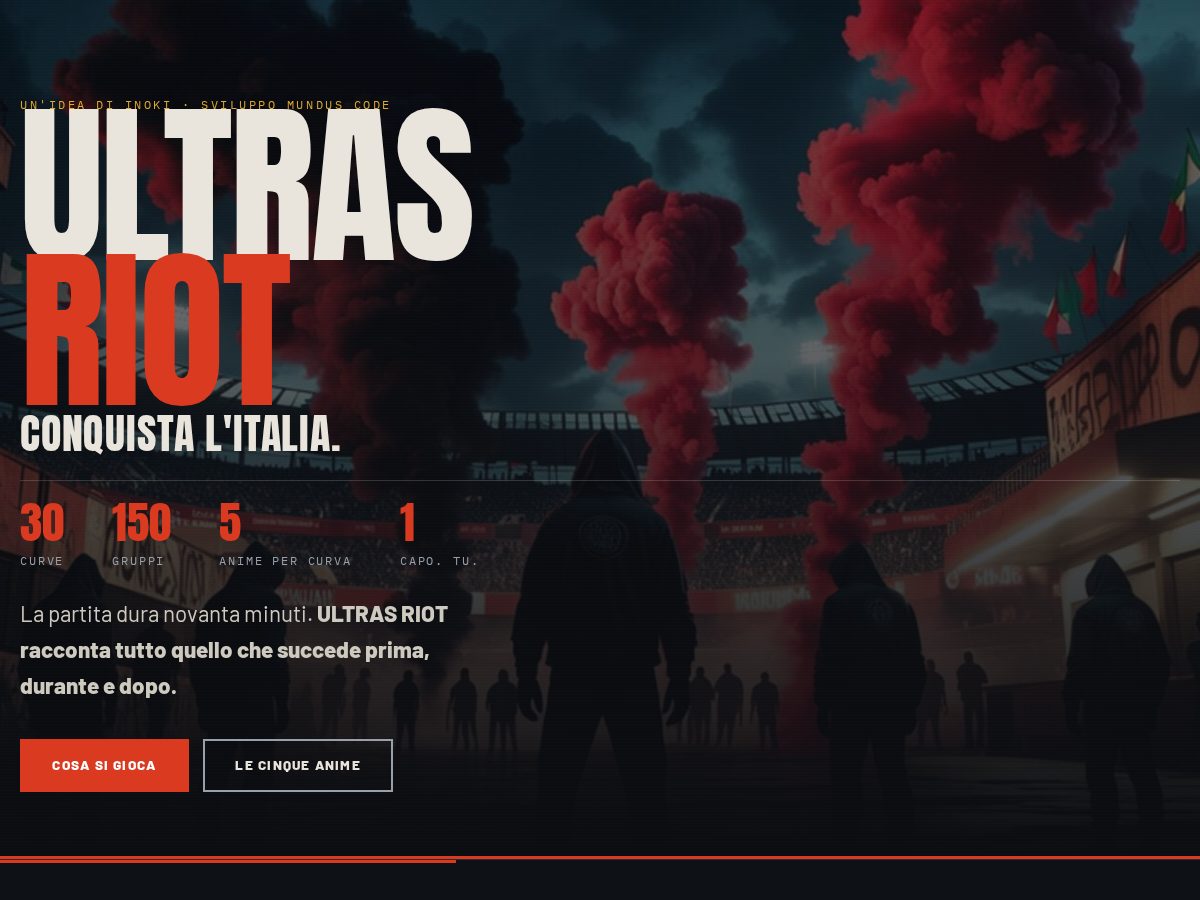 Landing-page snapshot of ultrasriot.com