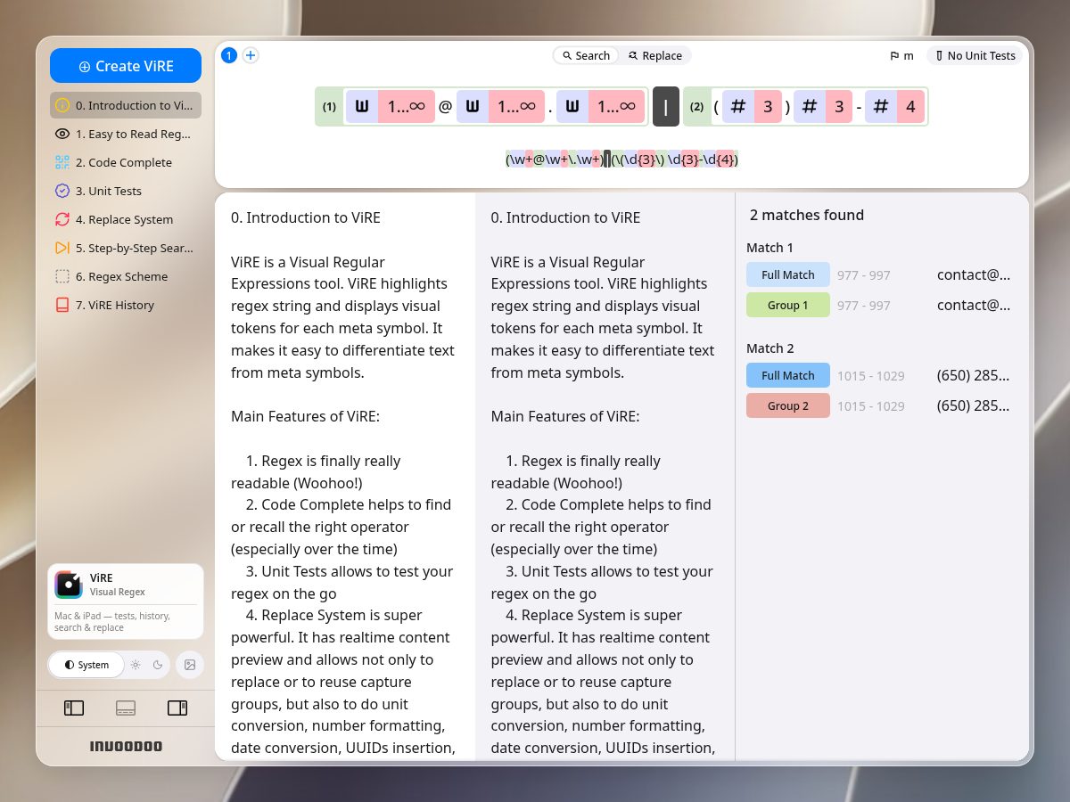 Landing-page snapshot of vire.foo