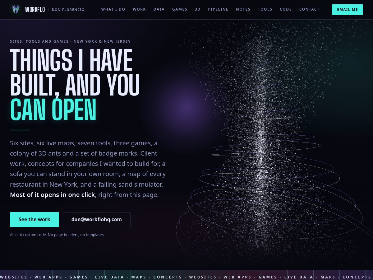 Landing-page snapshot of workflohq.com