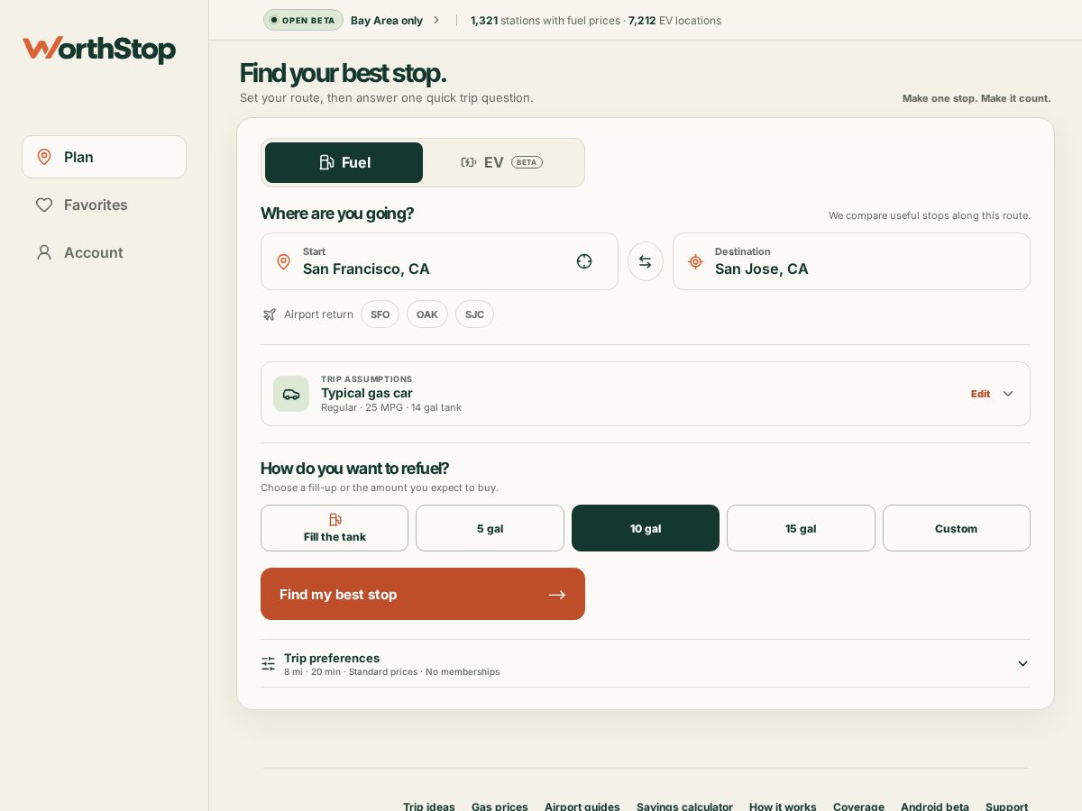 Landing-page snapshot of worthstop.app