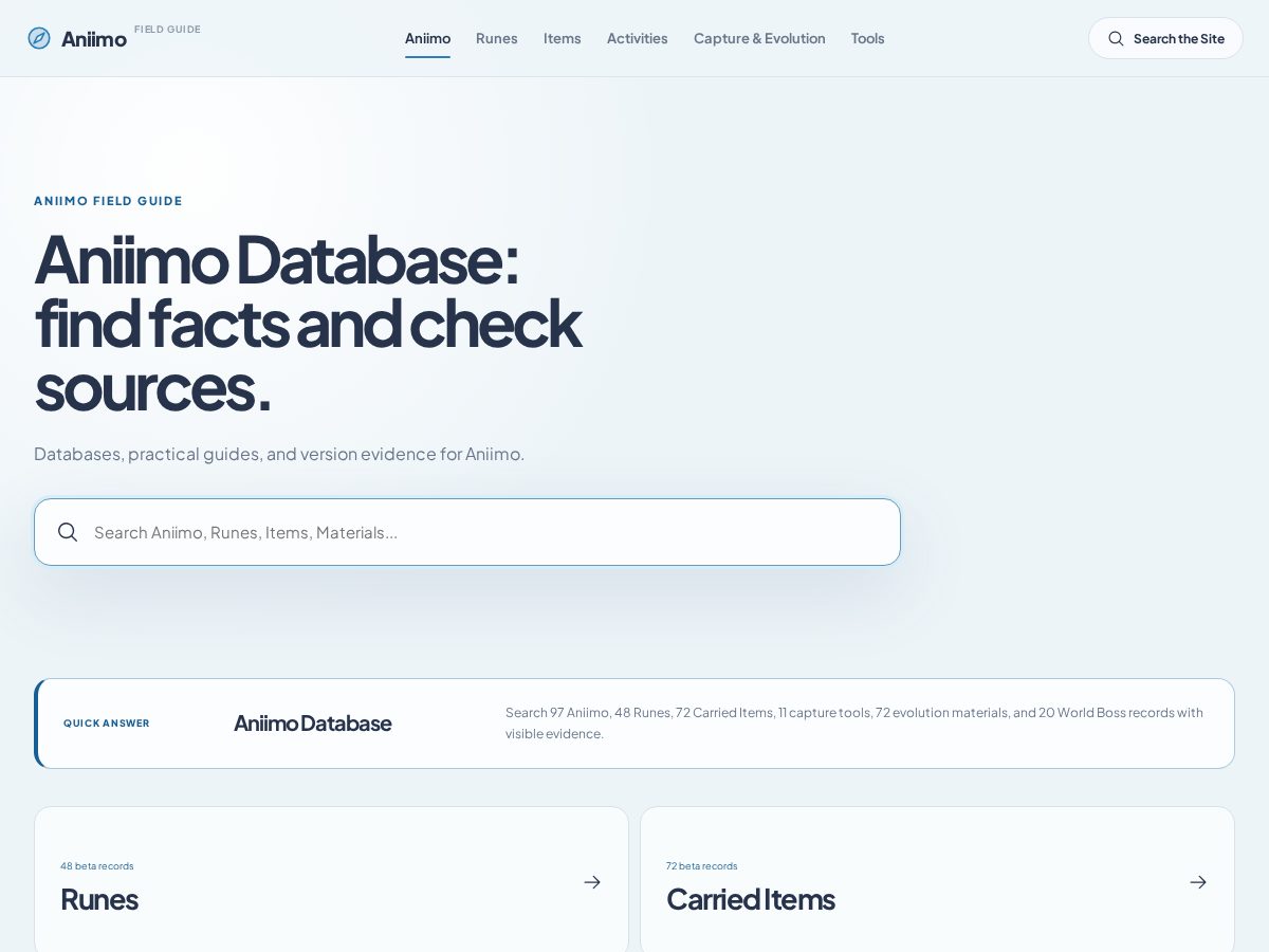 Landing-page snapshot of aniimodb.wiki