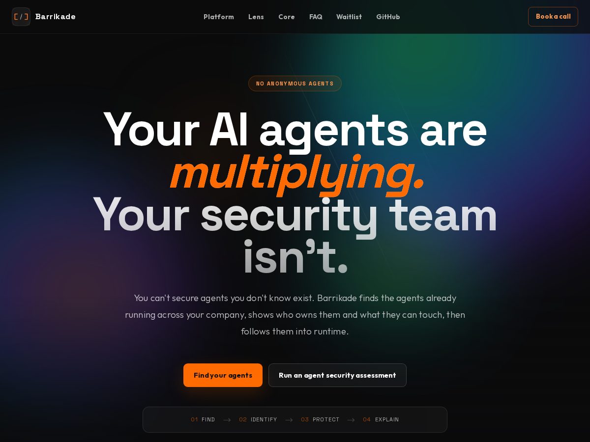 Landing-page snapshot of barrikadelabs.com