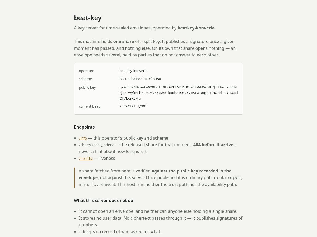 Landing-page snapshot of beatkey-konveria.org