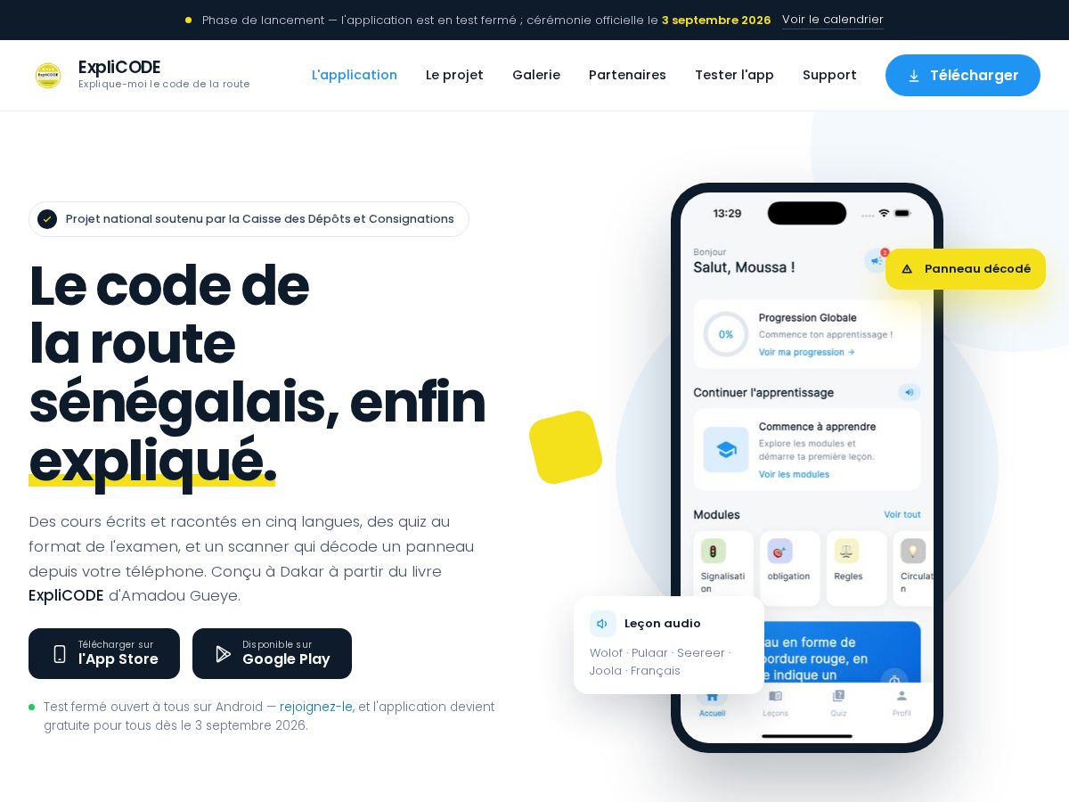 Landing-page snapshot of explicode.live