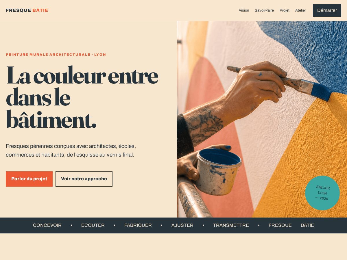 Landing-page snapshot of fresquebatie.click