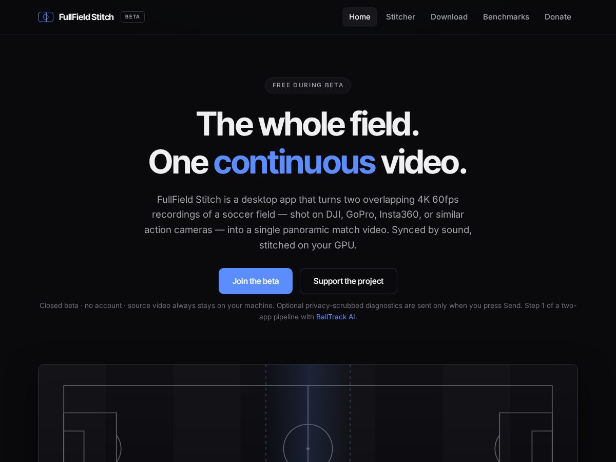 Landing-page snapshot of fullfield.video